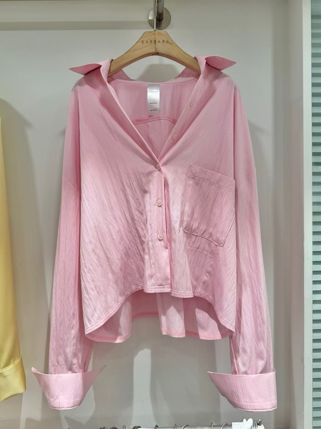 BARBARA GIRL韓國直郵女士新品推薦熱賣襯衫蕾絲衫短款寬松BARBARA GIRL襯衫/蕾絲衫圖色1