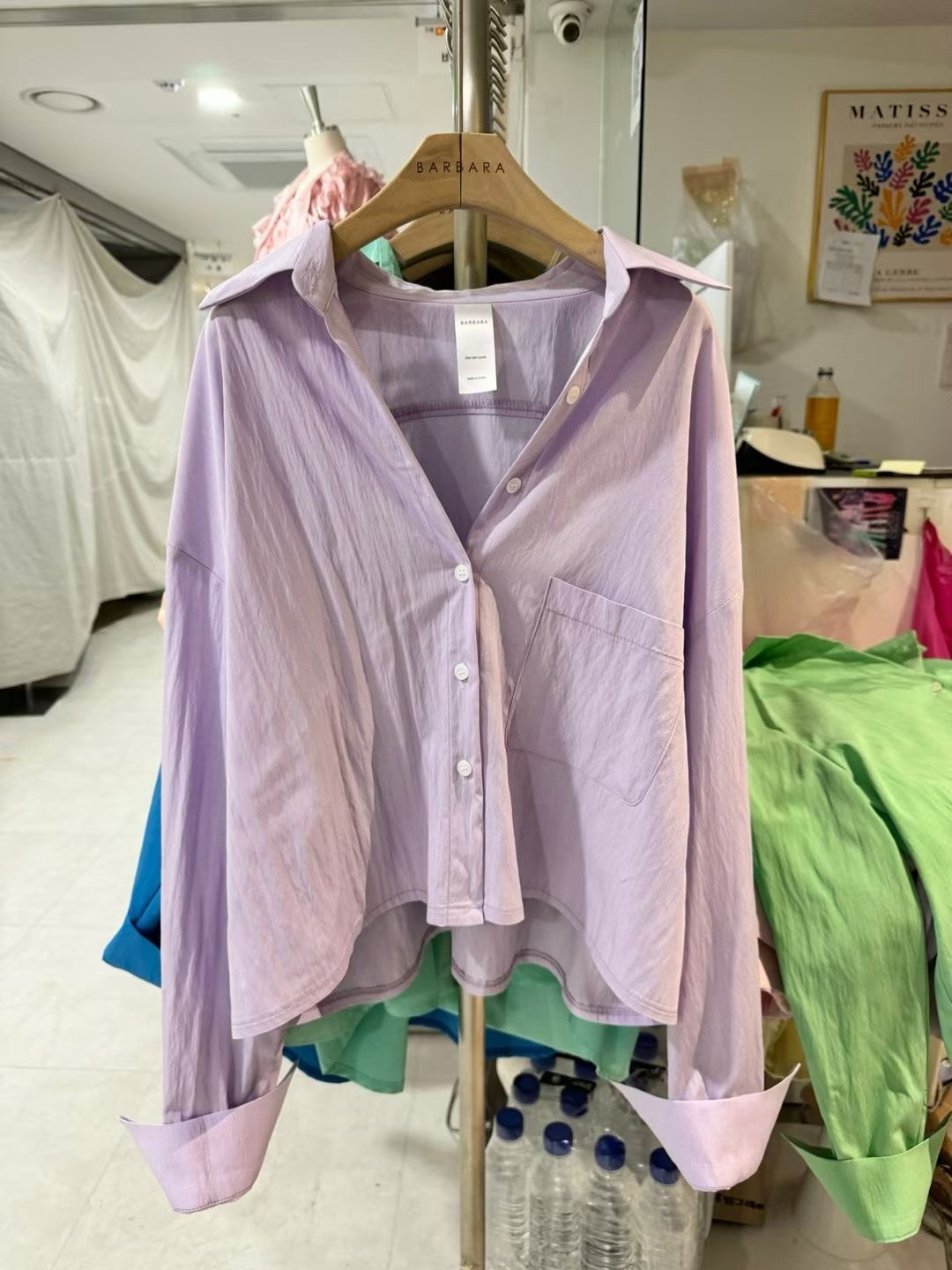 BARBARA GIRL韓國直郵女士新品推薦熱賣襯衫蕾絲衫短款寬松BARBARA GIRL襯衫/蕾絲衫圖色2