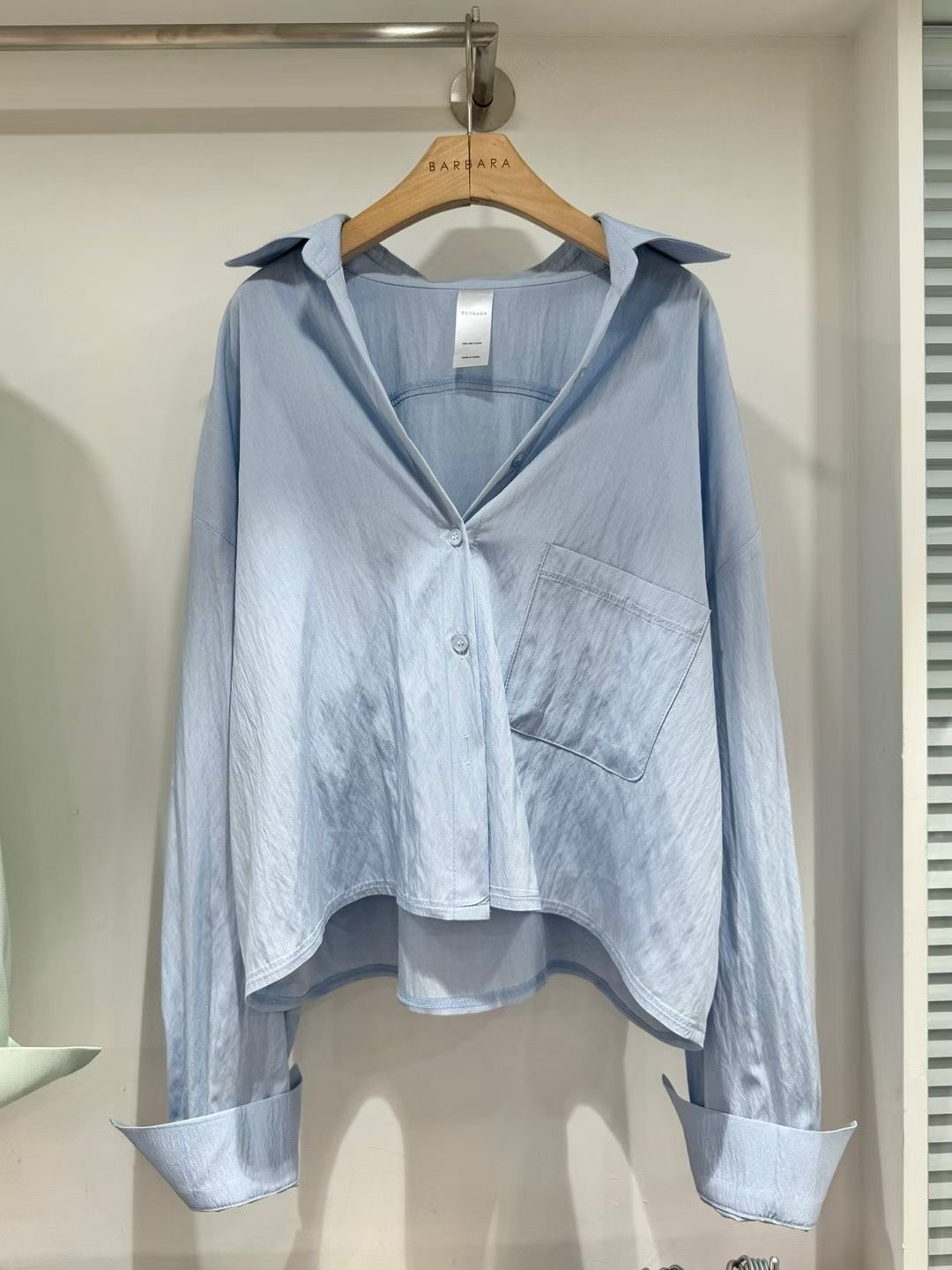 BARBARA GIRL韓國直郵女士新品推薦熱賣襯衫蕾絲衫短款寬松BARBARA GIRL襯衫/蕾絲衫圖色3