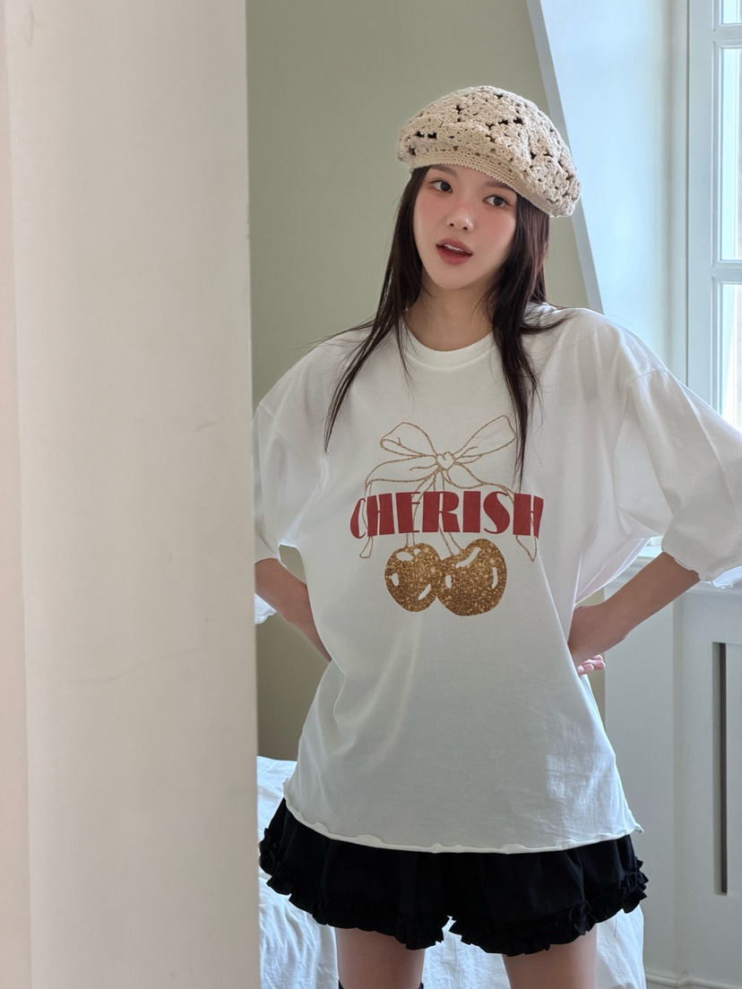 YES韓國代購女裝新款休閑職業人氣推薦熱賣時尚26春夏T恤YEST恤