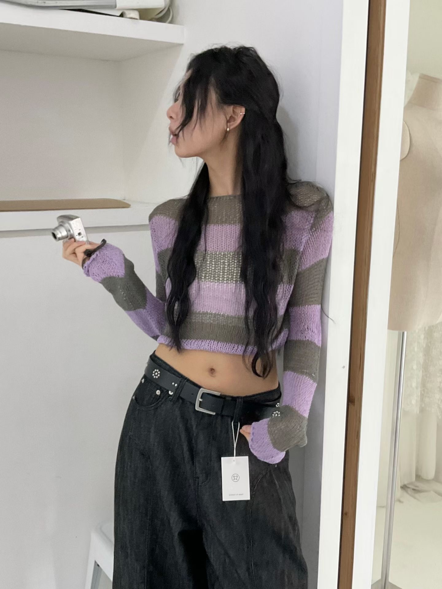 s.2.0韓國東大門代購女士新款休閑人氣時尚熱賣推薦針織衫s.2.0針織衫圖色1