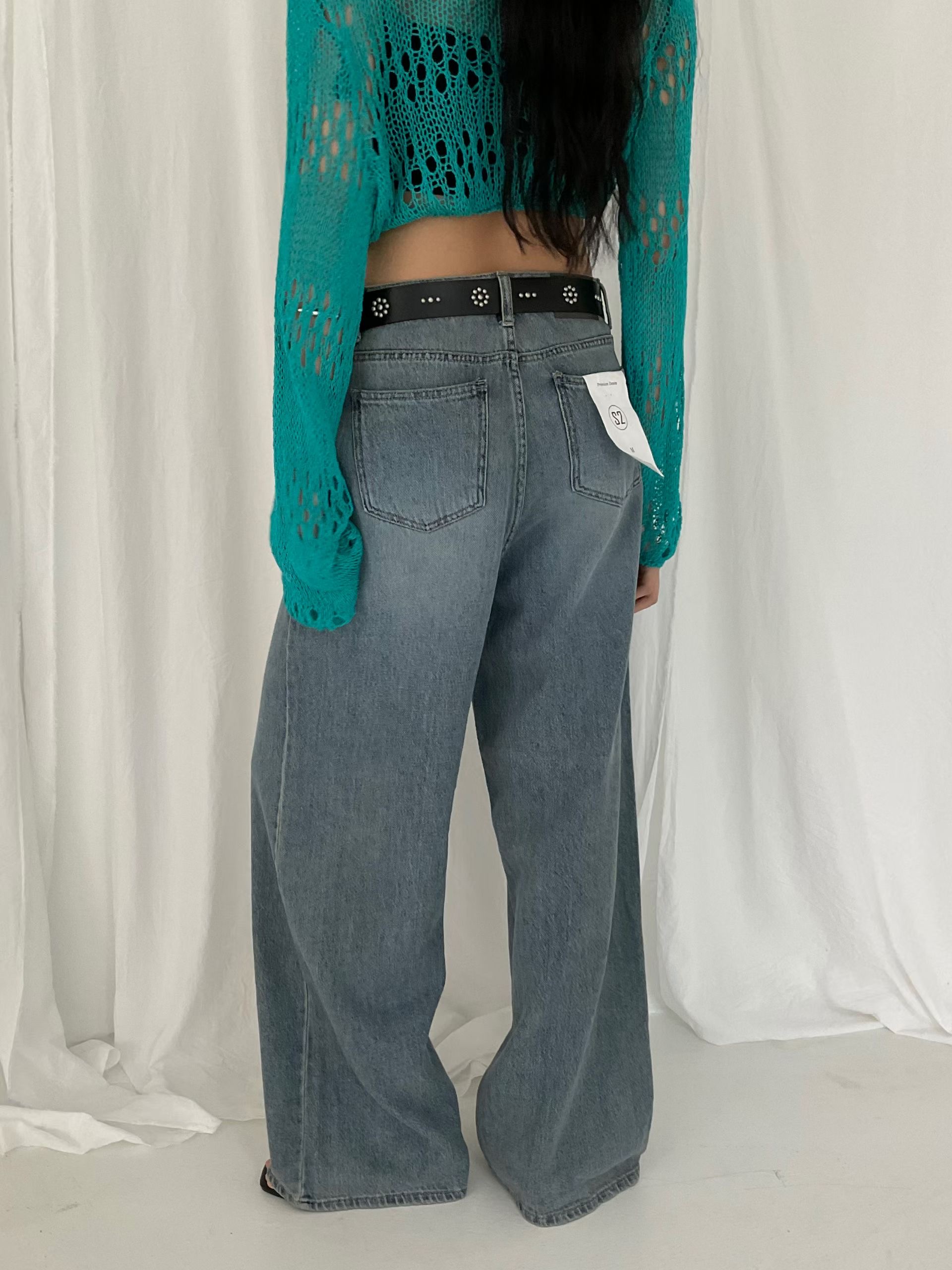 s.2.0韓國東大門直郵女裝新款職業26春夏時尚休閑牛仔褲s.2.0牛仔褲