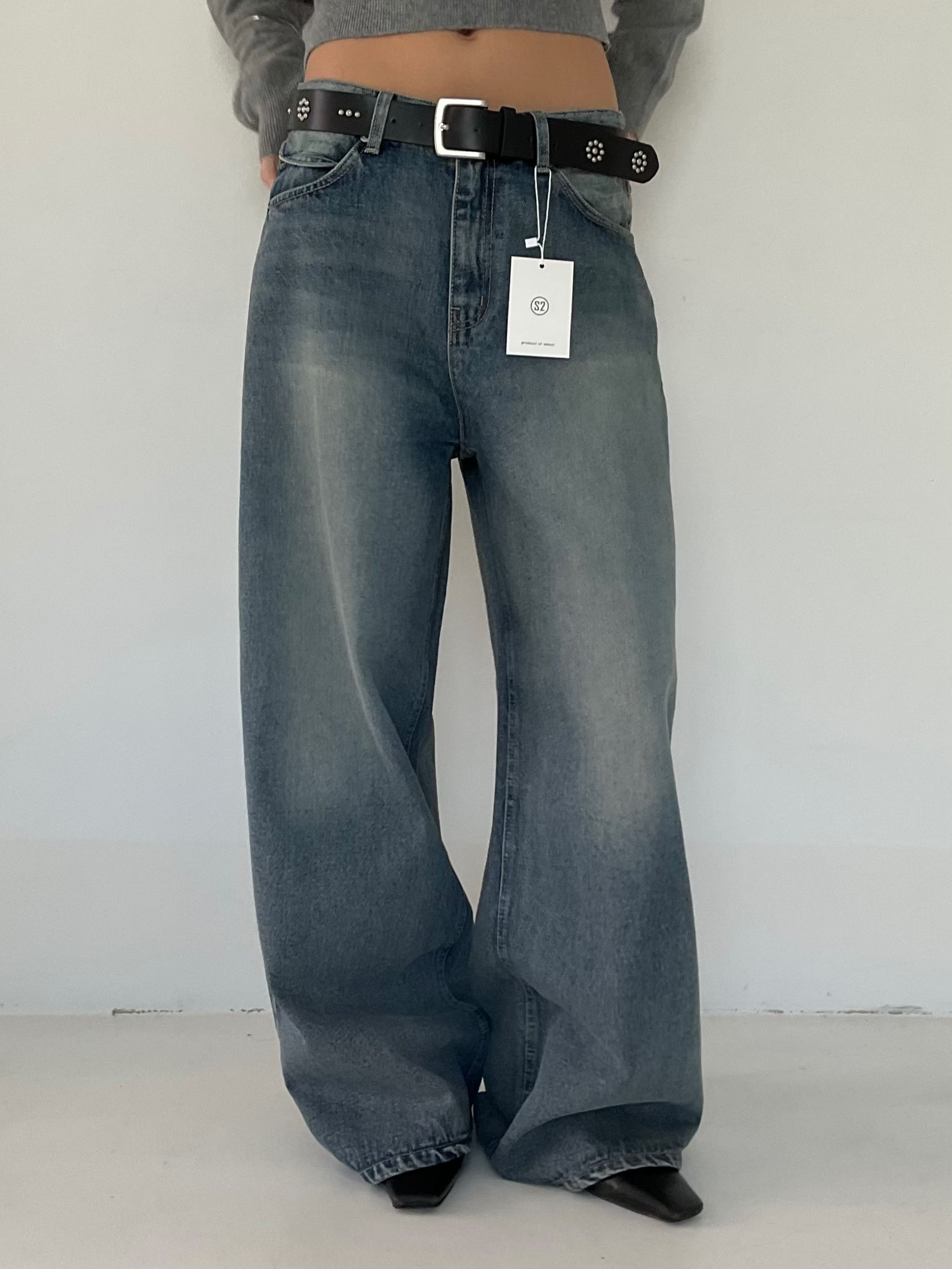 s.2.0韓國東大門直郵女裝新品人氣休閑職業推薦時尚牛仔褲s.2.0牛仔褲