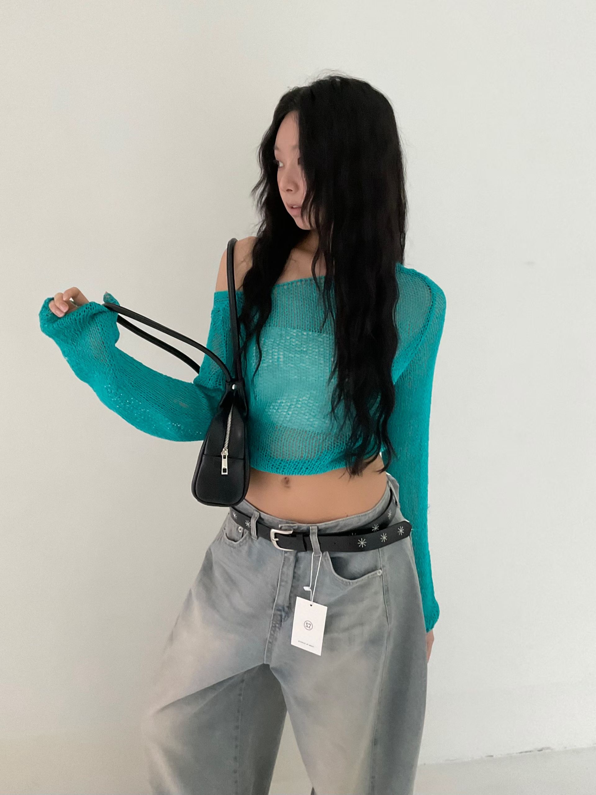 s.2.0韓國東大門直郵女士新品26春夏熱賣針織衫不含內搭s.2.0針織衫圖色1