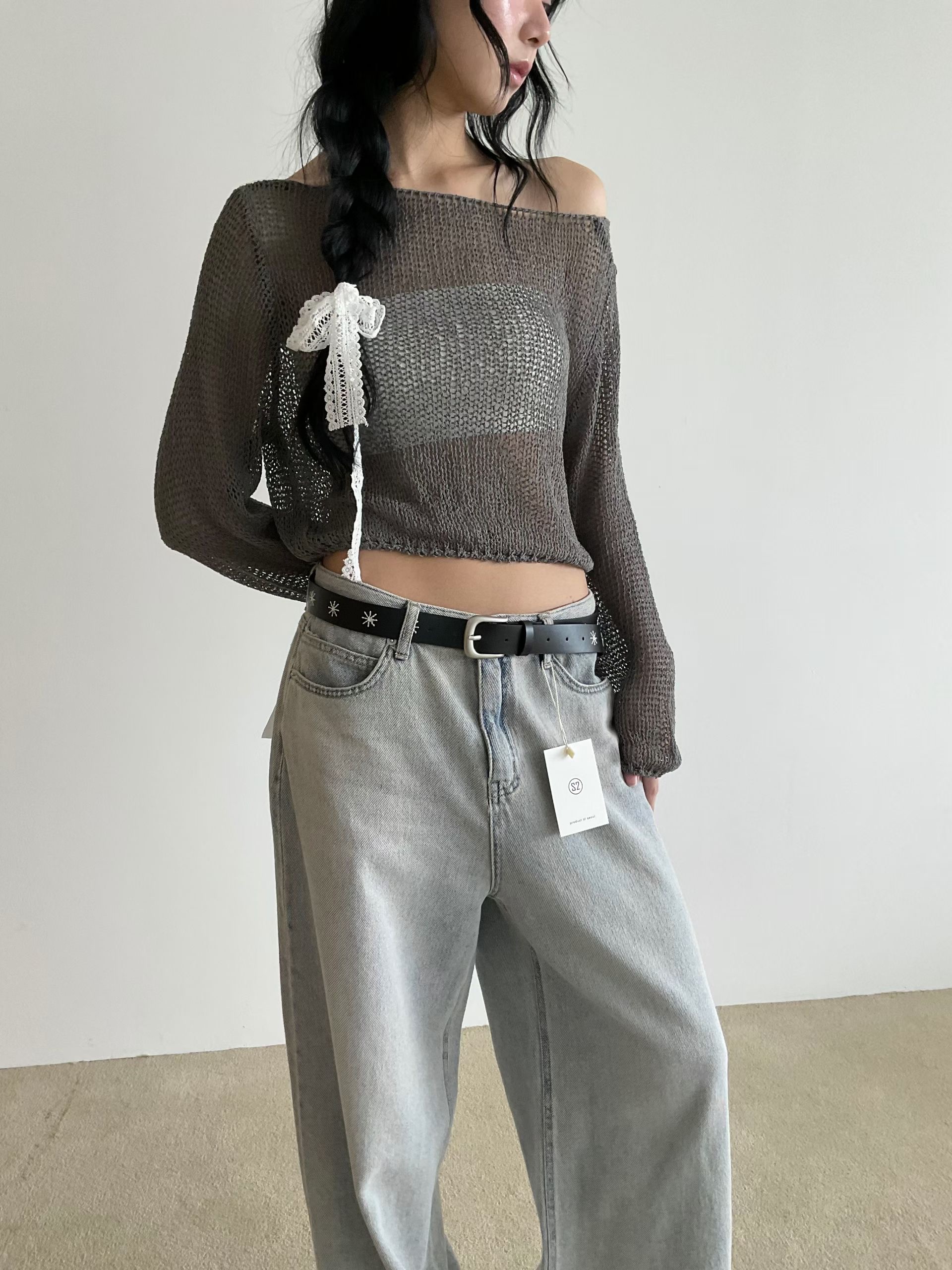 s.2.0韓國東大門直郵女士新品26春夏熱賣針織衫不含內搭s.2.0針織衫圖色4