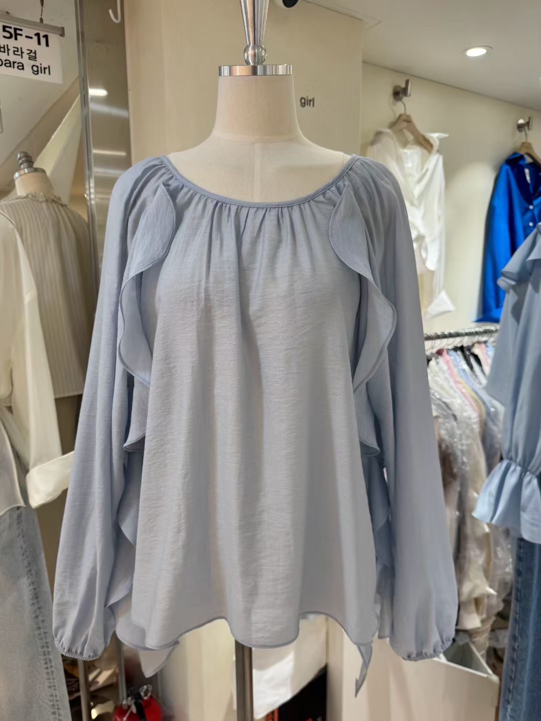 BARBARA GIRL韓國直郵實拍女裝新款推薦熱賣人氣襯衫蕾絲衫BARBARA GIRL襯衫/蕾絲衫圖色4