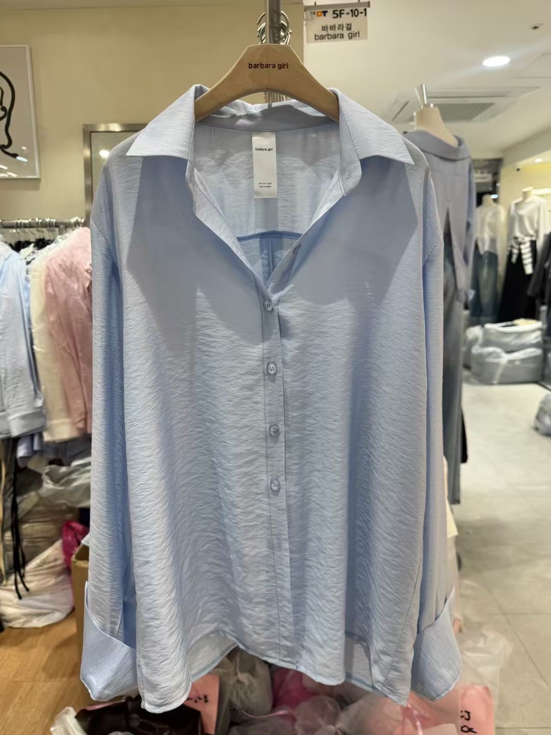 BARBARA GIRL韓國直郵實拍女裝新品休閑26春夏襯衫蕾絲衫BARBARA GIRL襯衫/蕾絲衫圖色2