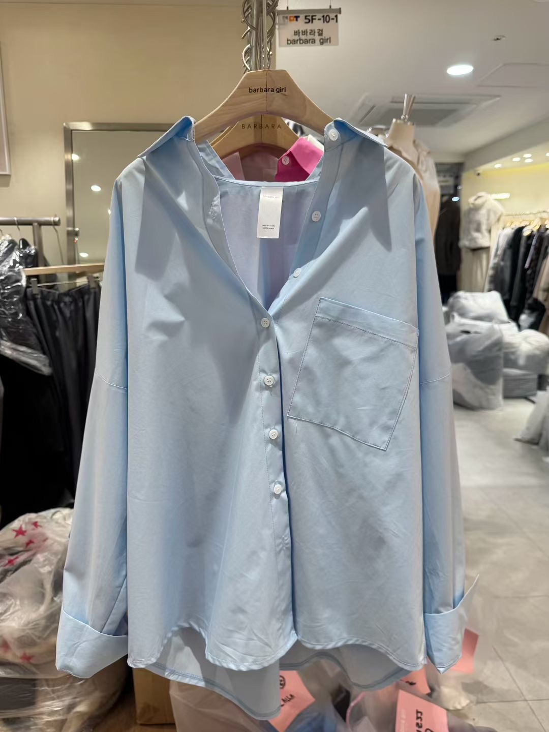 BARBARA GIRL韓國東大門代購女裝新款休閑襯衫蕾絲衫棉質寬松BARBARA GIRL襯衫/蕾絲衫圖色3