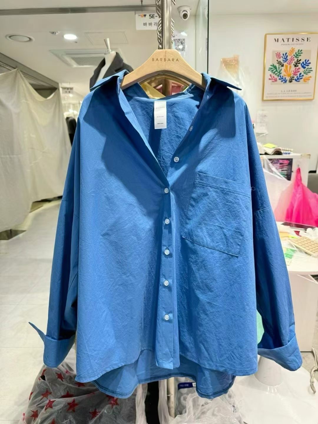 BARBARA GIRL韓國東大門代購女裝新款休閑襯衫蕾絲衫棉質寬松BARBARA GIRL襯衫/蕾絲衫圖色5