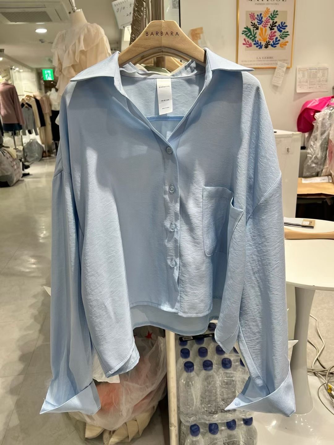 BARBARA GIRL韓國代購女裝新款職業推薦襯衫蕾絲衫短款寬松BARBARA GIRL襯衫/蕾絲衫圖色2