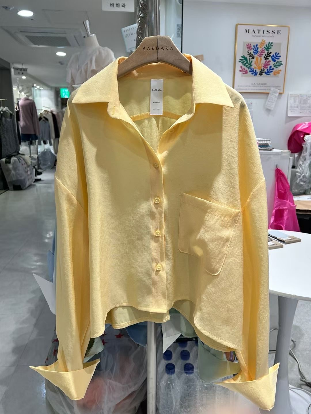 BARBARA GIRL韓國代購女裝新款職業推薦襯衫蕾絲衫短款寬松BARBARA GIRL襯衫/蕾絲衫圖色4