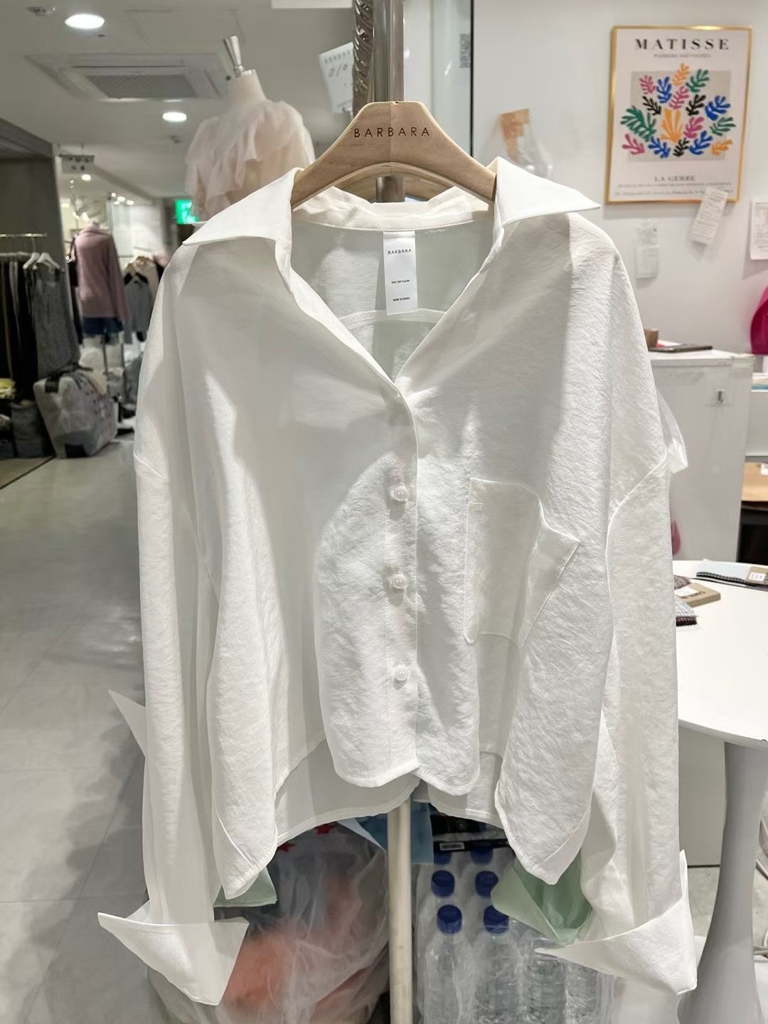 BARBARA GIRL韓國代購女裝新款職業推薦襯衫蕾絲衫短款寬松BARBARA GIRL襯衫/蕾絲衫圖色5