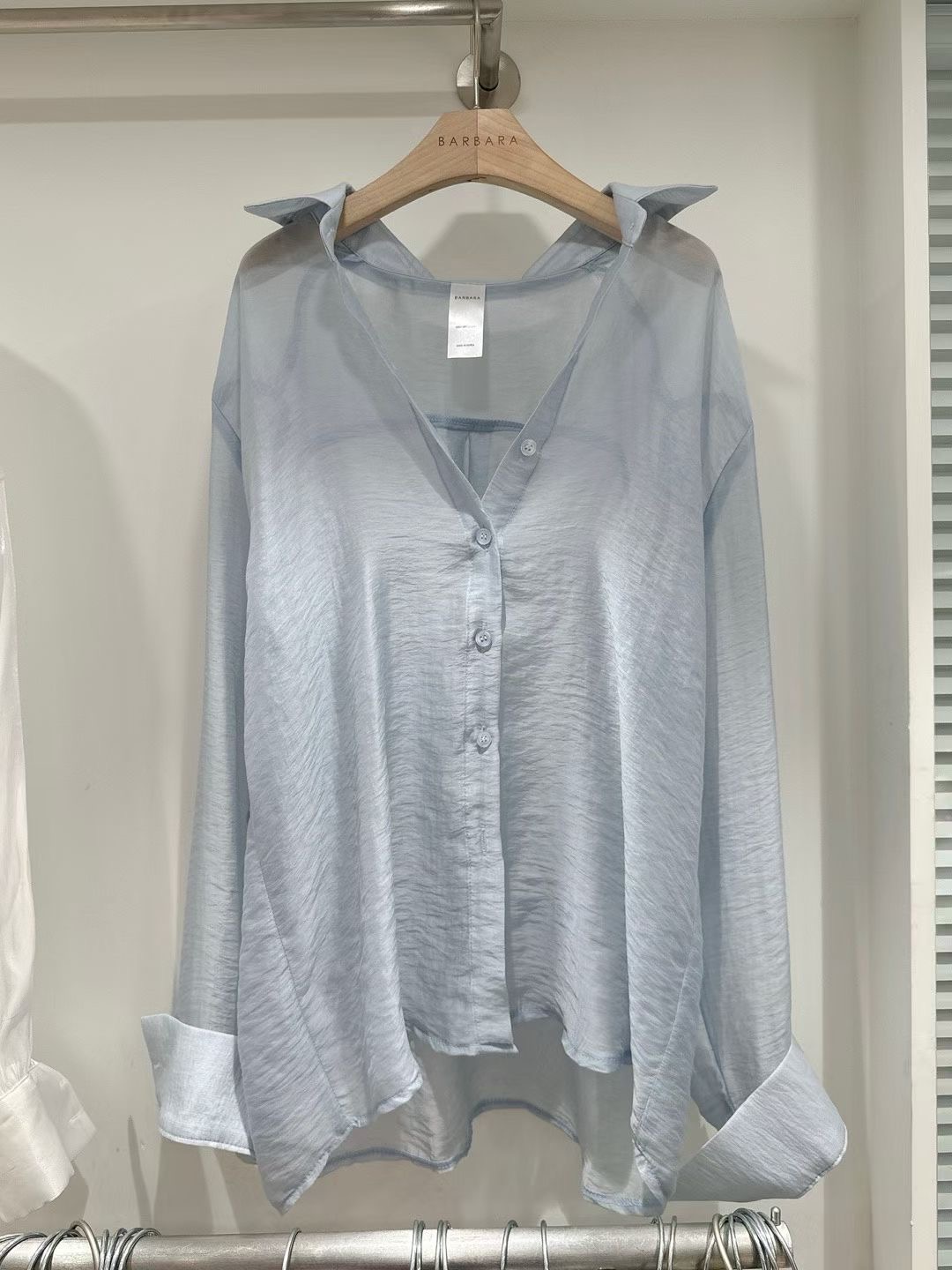 BARBARA GIRL韓國東大門代購女裝新款人氣襯衫蕾絲衫透視BARBARA GIRL襯衫/蕾絲衫圖色1