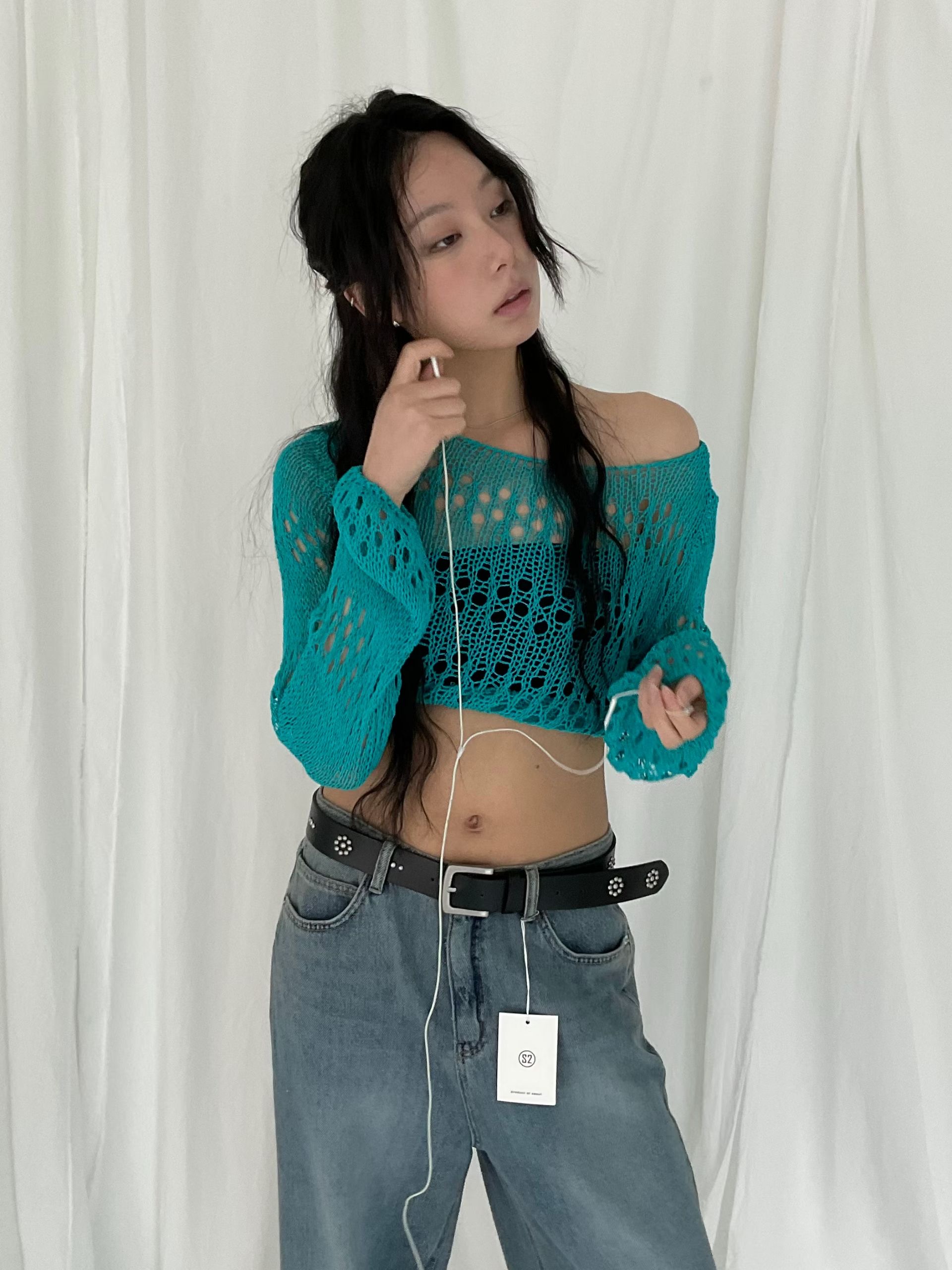 s.2.0韓國東大門代購女裝新品職業人氣休閑針織衫不含內搭s.2.0針織衫圖色1