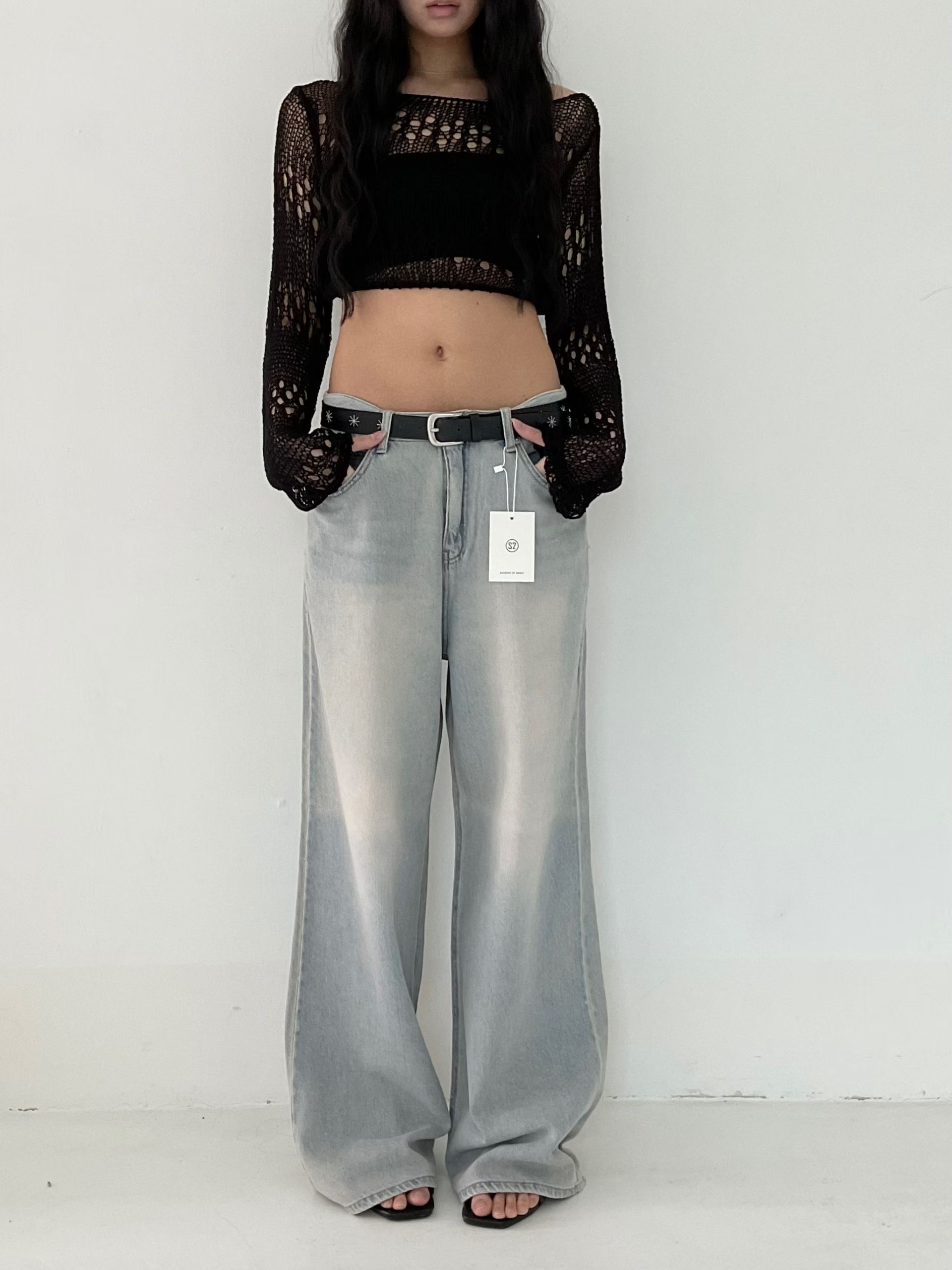 s.2.0韓國代購女士新款26春夏熱賣職業休閑時尚人氣牛仔褲s.2.0牛仔褲