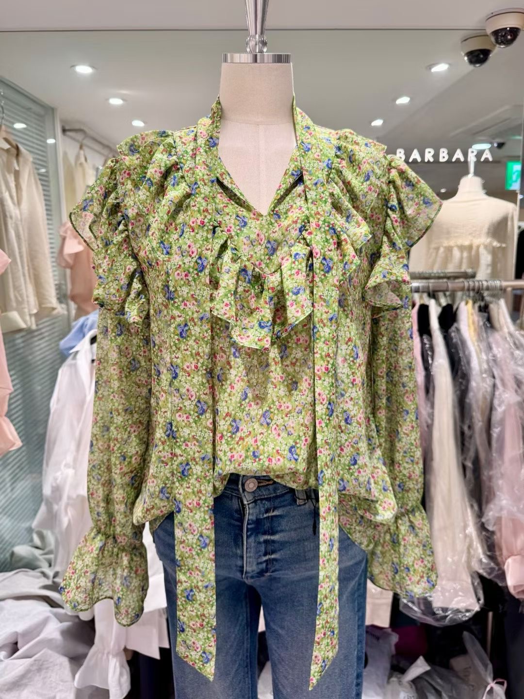 BARBARA GIRL韓國東大門直郵女士新款熱賣人氣襯衫蕾絲衫BARBARA GIRL襯衫/蕾絲衫圖色1