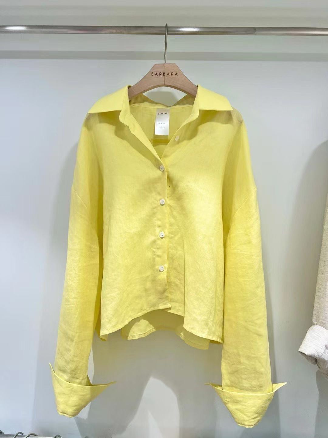 BARBARA GIRL韓國代購女裝新款人氣襯衫蕾絲衫不含內搭短款寬松BARBARA GIRL襯衫/蕾絲衫圖色2