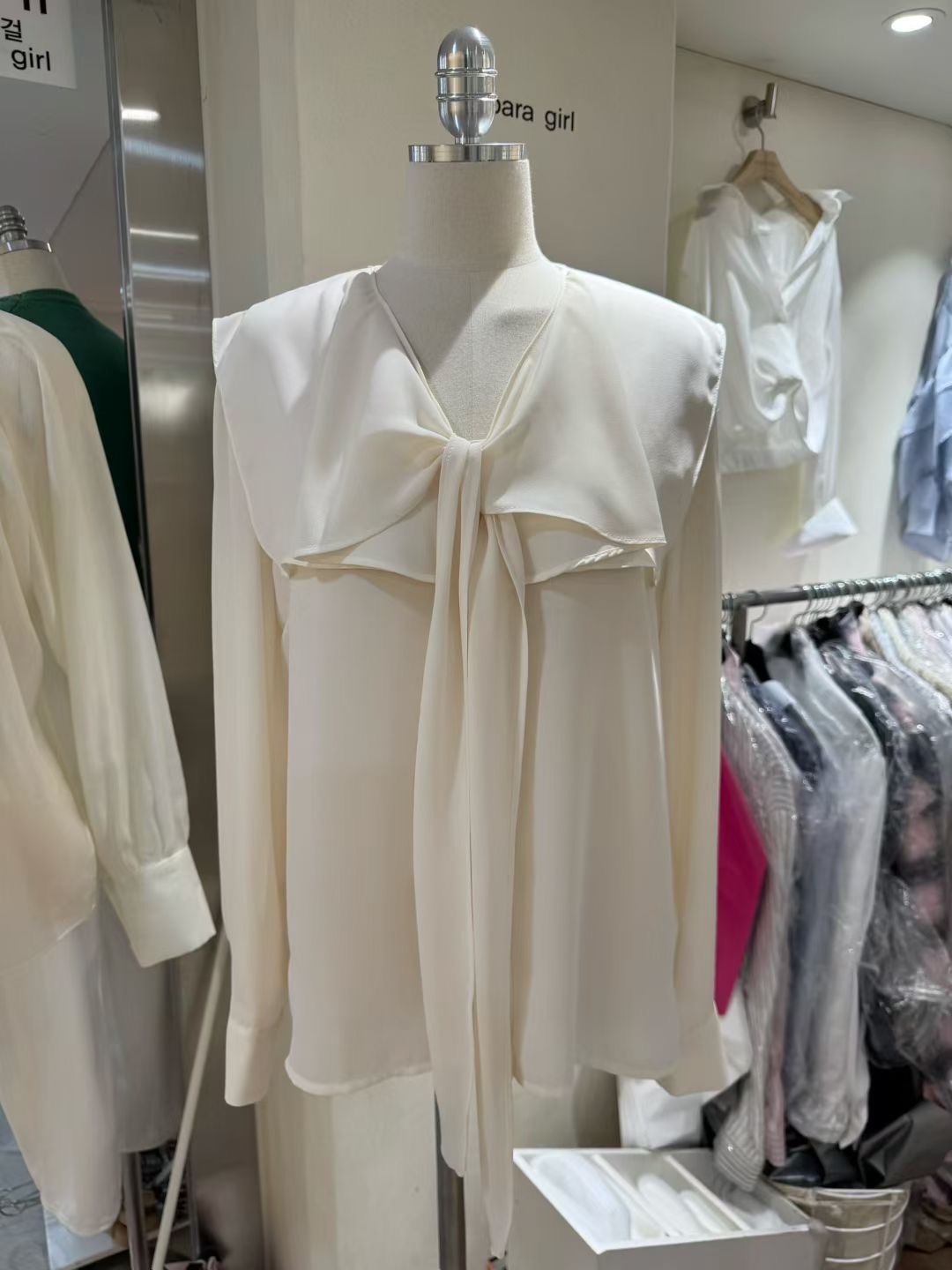 BARBARA GIRL韓國直郵女裝新款推薦休閑熱賣襯衫蕾絲衫圍巾BARBARA GIRL襯衫/蕾絲衫圖色2