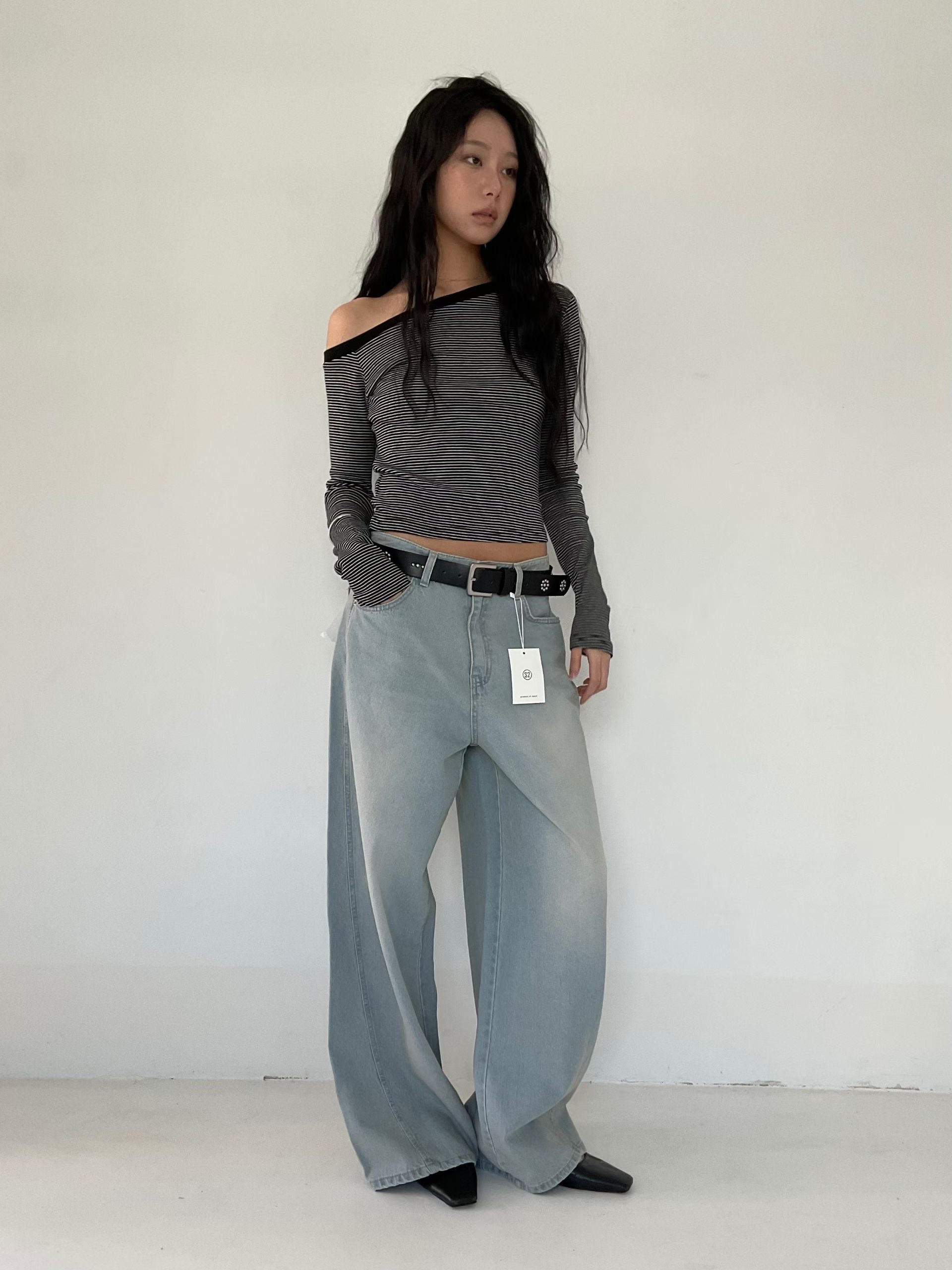 s.2.0韓國東大門代購女士新品26春夏職業時尚休閑牛仔褲s.2.0牛仔褲