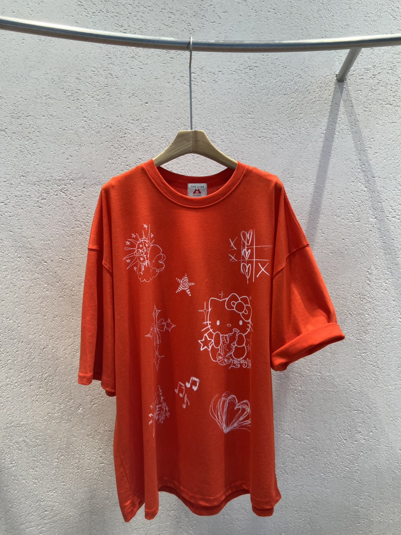 THE LINE-Q韓國直郵實拍女裝新品推薦時尚熱賣職業休閑T恤THE LINE-QT恤圖色2