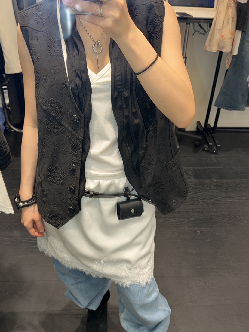 MURMUR韓國代購女裝新品熱賣時尚職業人氣休閑26春夏馬甲MURMUR馬甲