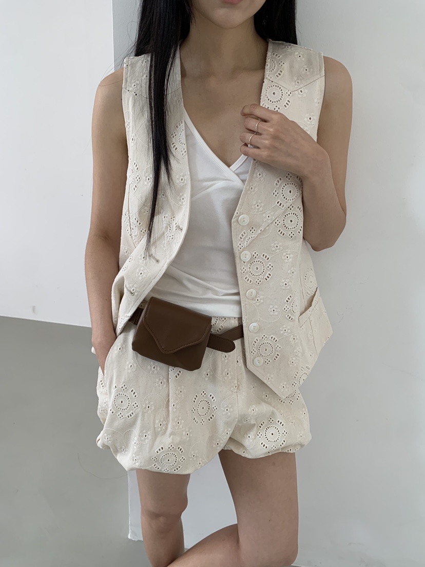 MURMUR韓國代購女裝新品熱賣時尚職業人氣休閑26春夏馬甲MURMUR馬甲