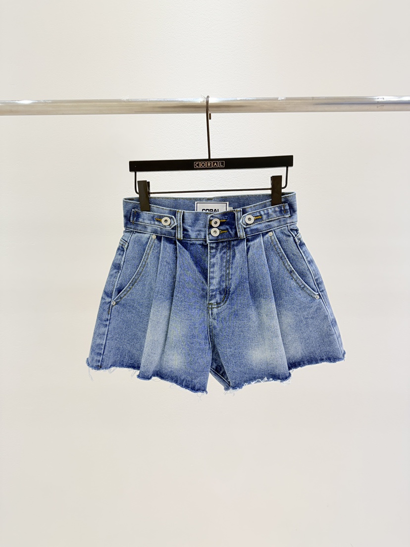 CORAL韓國直郵女裝新品時尚熱賣休閑職業推薦26春夏人氣短褲CORAL短褲圖色1