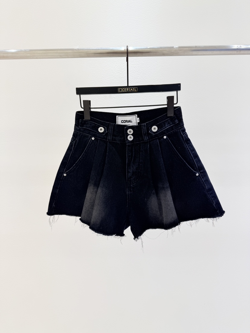 CORAL韓國直郵女裝新品時尚熱賣休閑職業推薦26春夏人氣短褲CORAL短褲圖色2