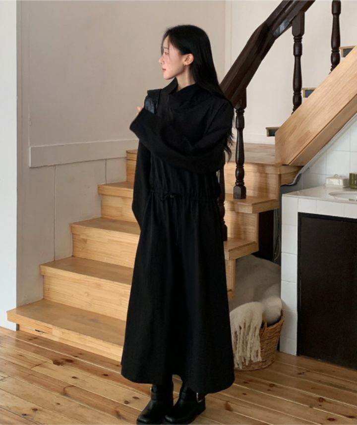 LIVE FOREVER韓國東大門直郵女裝新款推薦休閑職業連衣裙LIVE FOR_EVER連衣裙