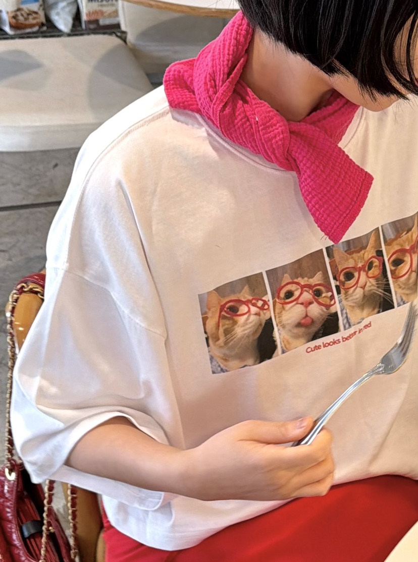 THE LINE-Q韓國東大門直郵女裝新款熱賣職業26春夏T恤莫代爾THE LINE-QT恤