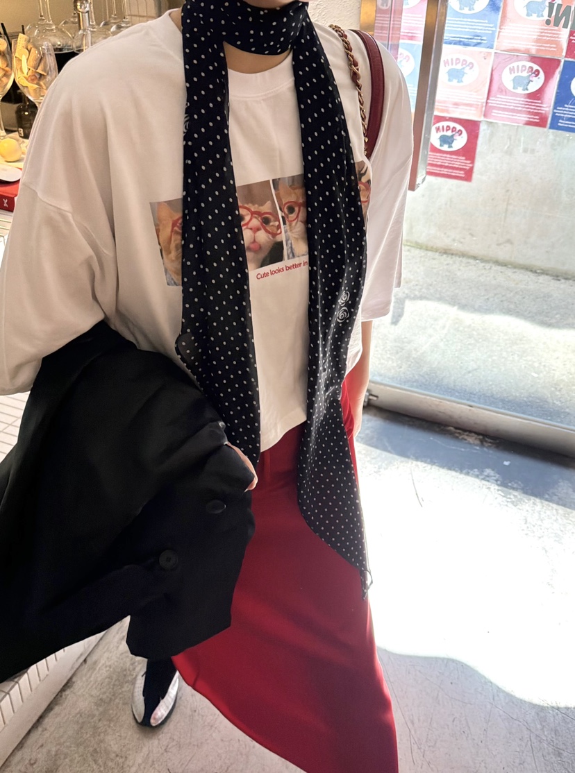 THE LINE-Q韓國東大門直郵女裝新款熱賣職業26春夏T恤莫代爾THE LINE-QT恤