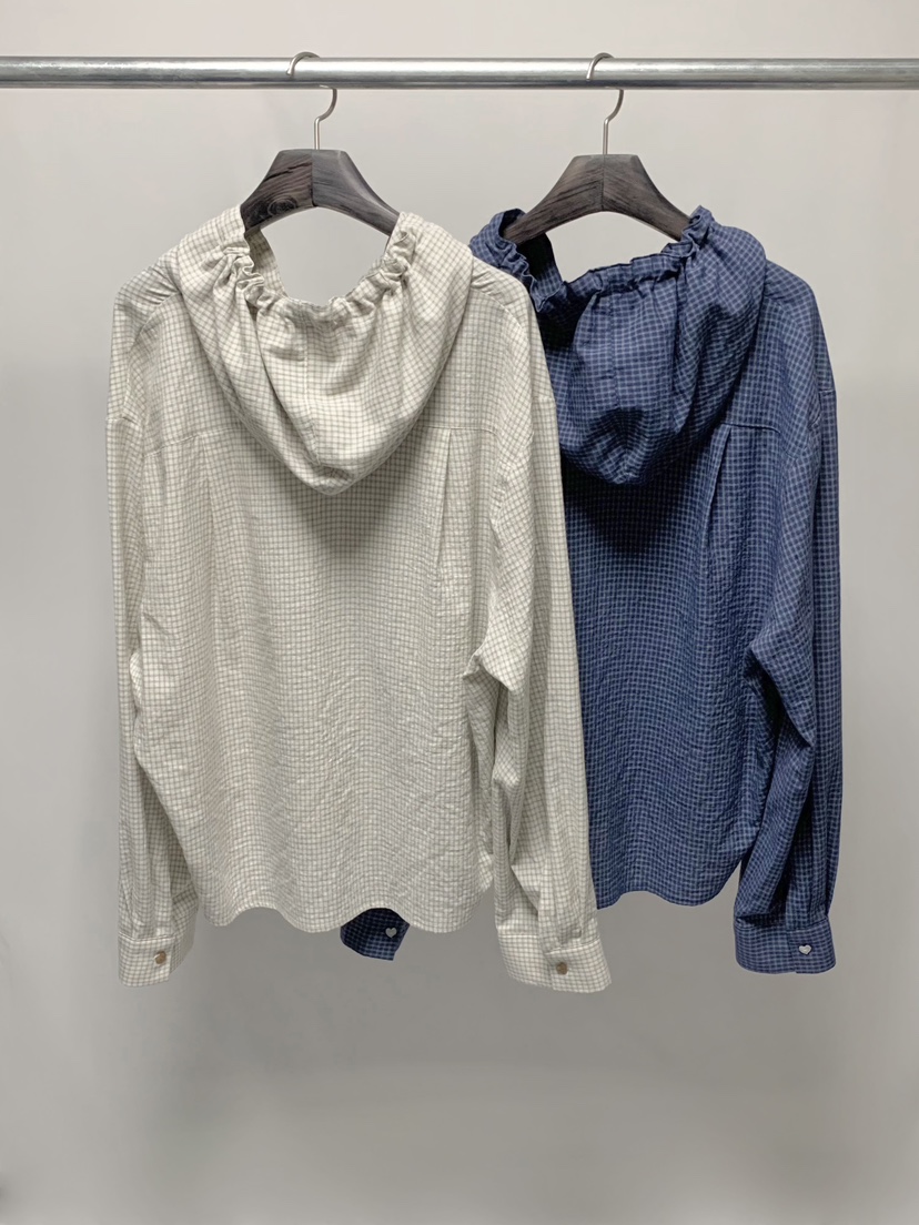 BEFORE SUNRISE韓國直郵女士新品熱賣襯衫蕾絲衫連帽衫格子BEFORE SUNRISE襯衫/蕾絲衫