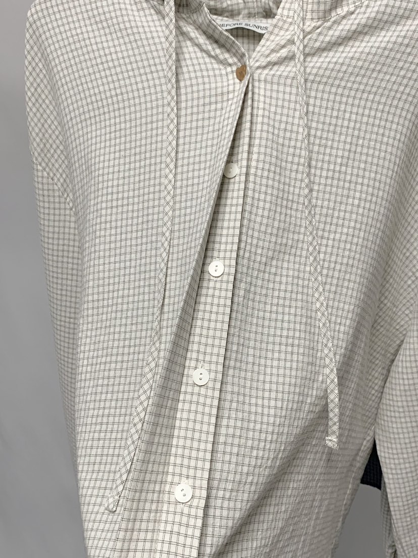 BEFORE SUNRISE韓國直郵女士新品熱賣襯衫蕾絲衫連帽衫格子BEFORE SUNRISE襯衫/蕾絲衫