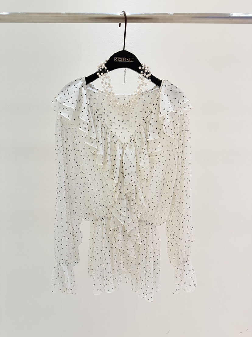 CORAL韓國東大門直郵女士新款時尚休閑26春夏人氣襯衫蕾絲衫CORAL襯衫/蕾絲衫圖色1