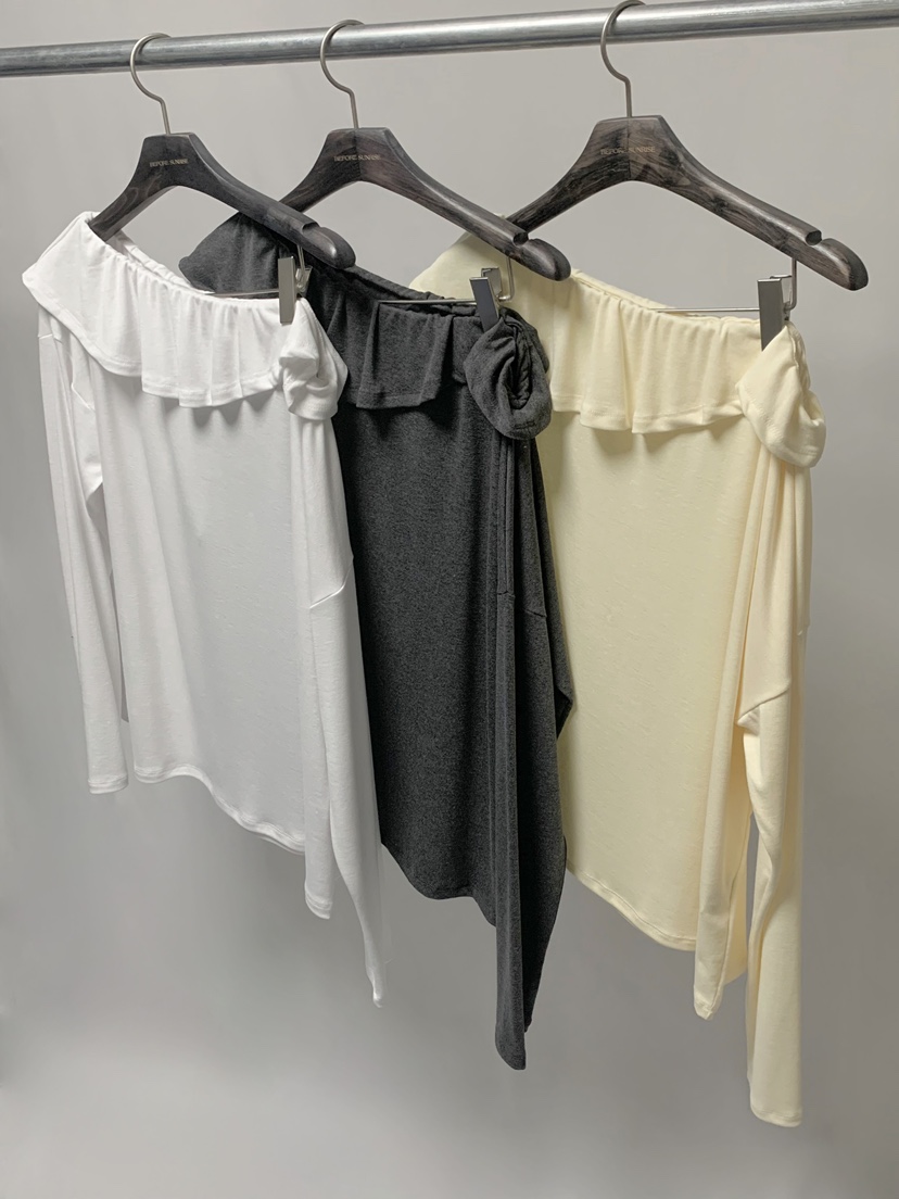 BEFORE SUNRISE韓國直郵女士新款26春夏時尚休閑長袖T恤BEFORE SUNRISE長袖T恤