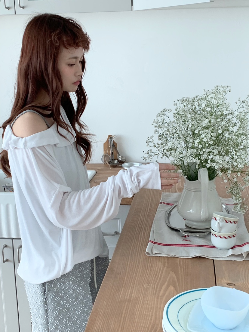 BEFORE SUNRISE韓國直郵女士新款26春夏時尚休閑長袖T恤BEFORE SUNRISE長袖T恤