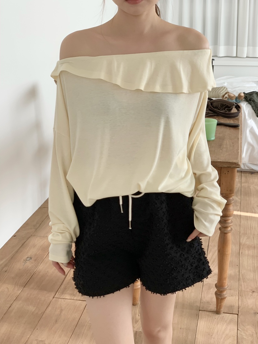 BEFORE SUNRISE韓國直郵女士新款26春夏時尚休閑長袖T恤BEFORE SUNRISE長袖T恤