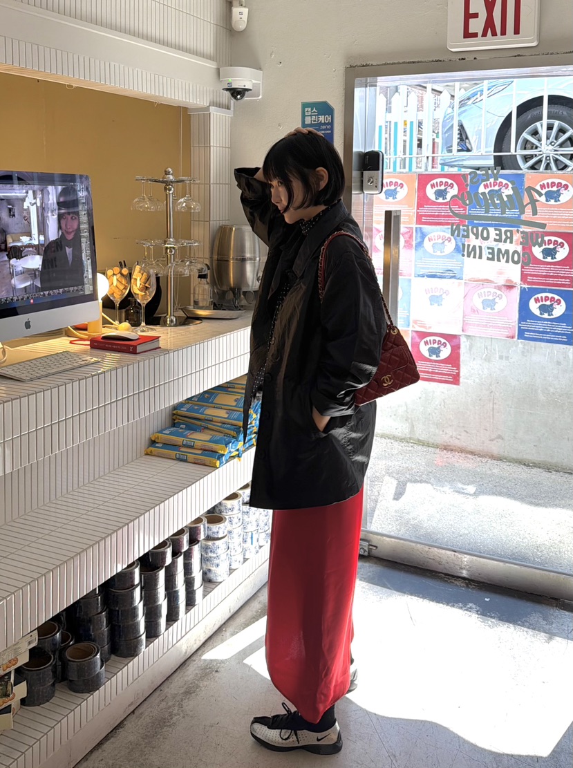 THE LINE-Q韓國東大門代購女士新品休閑推薦26春夏夾克涂層THE LINE-Q夾克