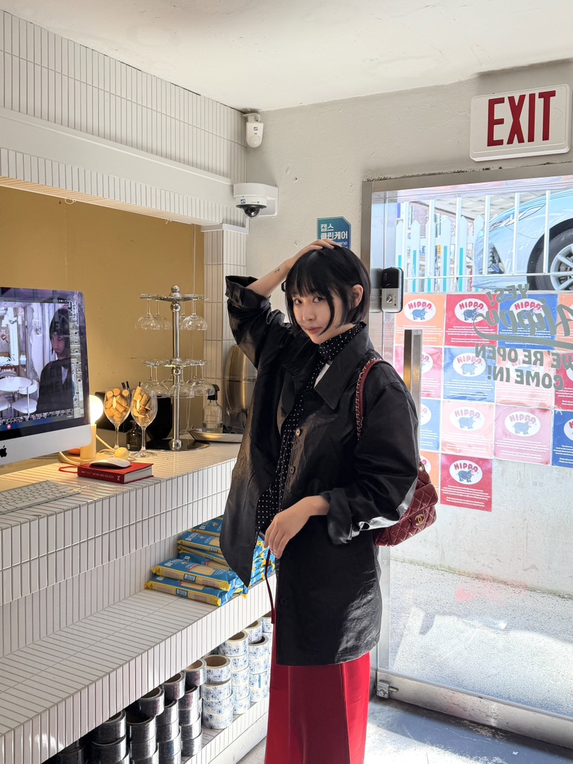 THE LINE-Q韓國東大門代購女士新品休閑推薦26春夏夾克涂層THE LINE-Q夾克