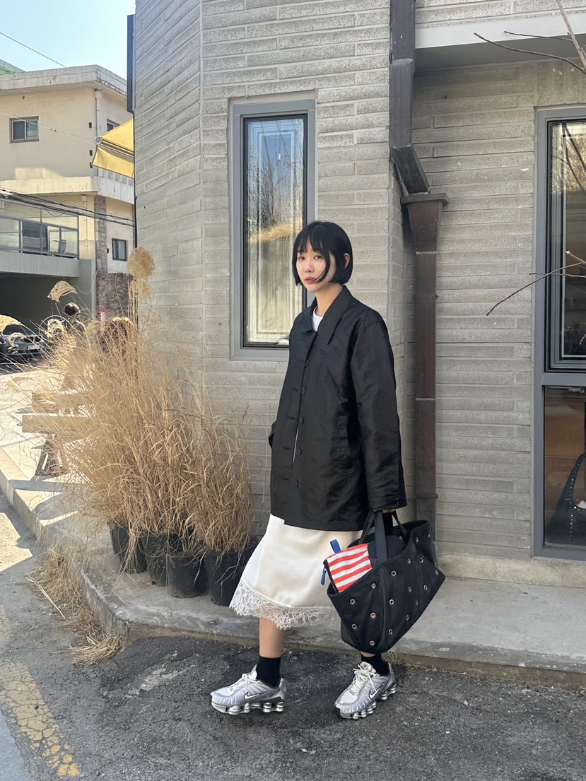 THE LINE-Q韓國東大門代購女士新品休閑推薦26春夏夾克涂層THE LINE-Q夾克