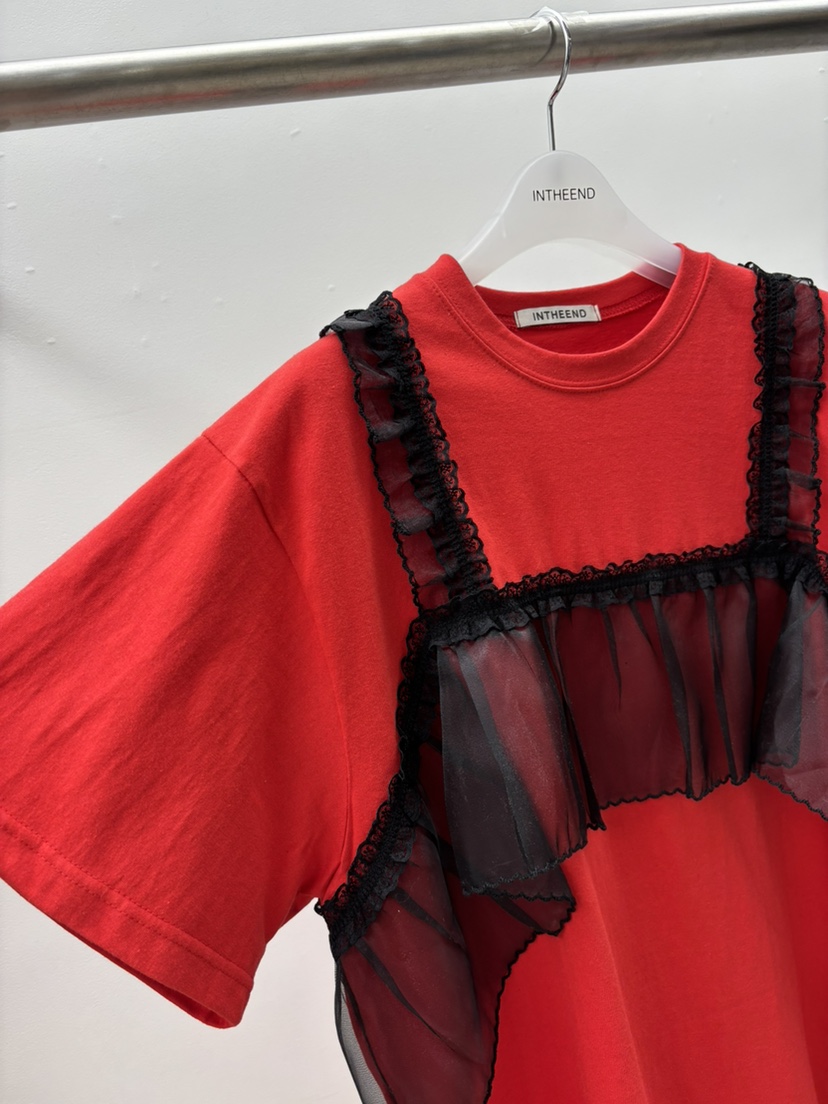 INTHEEND韓國東大門代購女士新品職業熱賣推薦時尚T恤蕾絲INTHEENDT恤