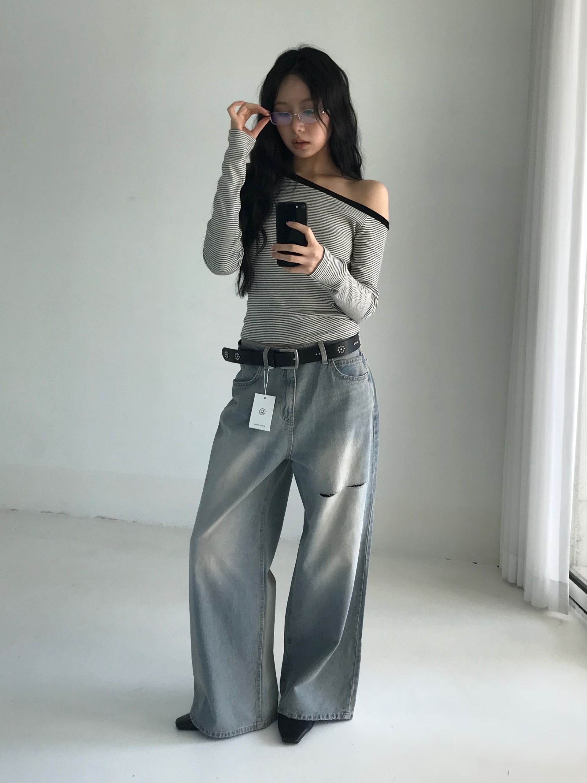 s.2.0韓國直郵女裝新款26春夏推薦職業休閑人氣時尚牛仔褲s.2.0牛仔褲