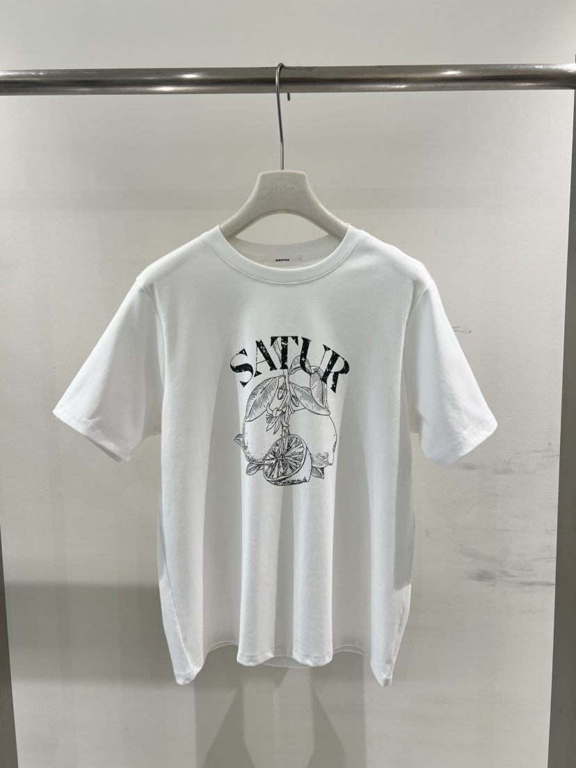 MENTOR韓國直郵實拍女裝新品休閑熱賣職業推薦時尚26春夏T恤MENTORT恤圖色1