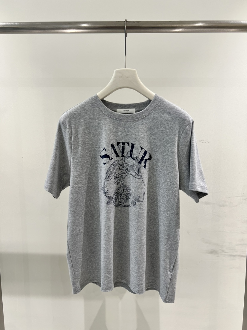 MENTOR韓國直郵實拍女裝新品休閑熱賣職業推薦時尚26春夏T恤MENTORT恤圖色2