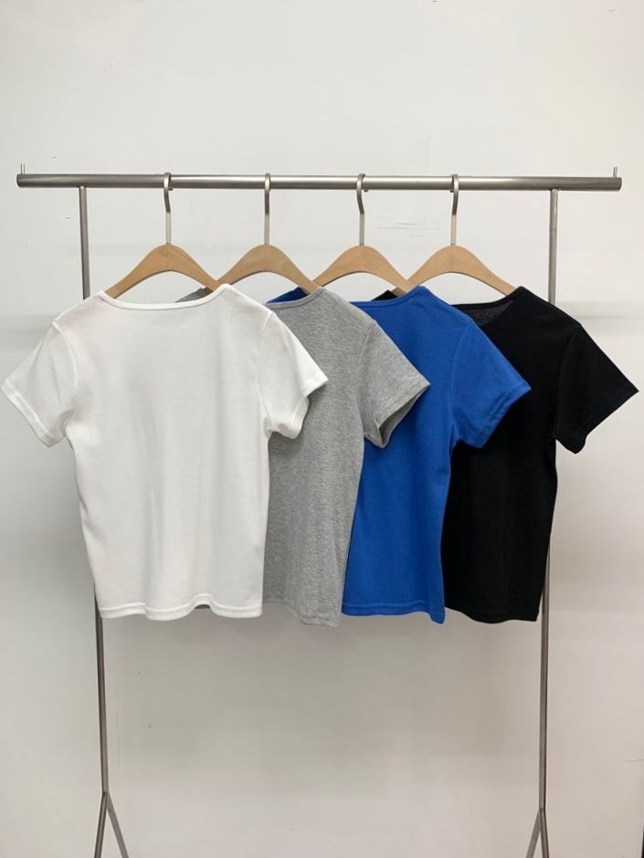 LIVE FOREVER韓國直郵實拍女裝新款人氣熱賣26春夏職業T恤LIVE FOR_EVERT恤