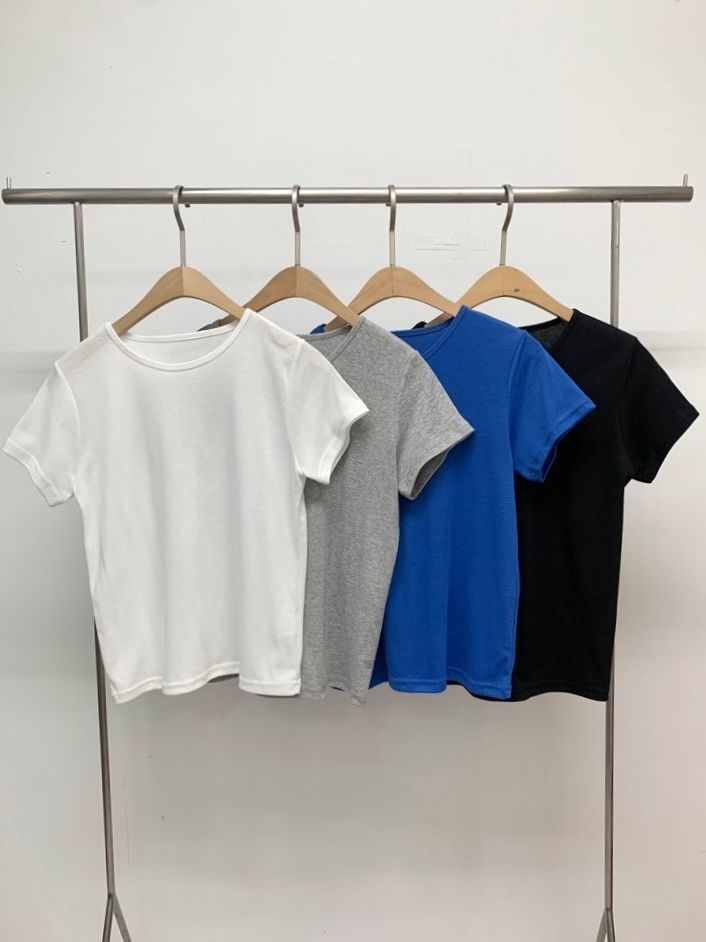 LIVE FOREVER韓國直郵實拍女裝新款人氣熱賣26春夏職業T恤LIVE FOR_EVERT恤圖色1左一色