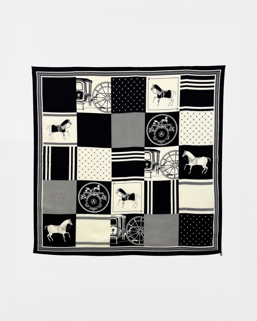 ROOKIE BUD韓國直郵女裝新品時尚推薦26春夏圍巾披肩絲綢ROOKIE BUD-L圍巾/披肩圖色2