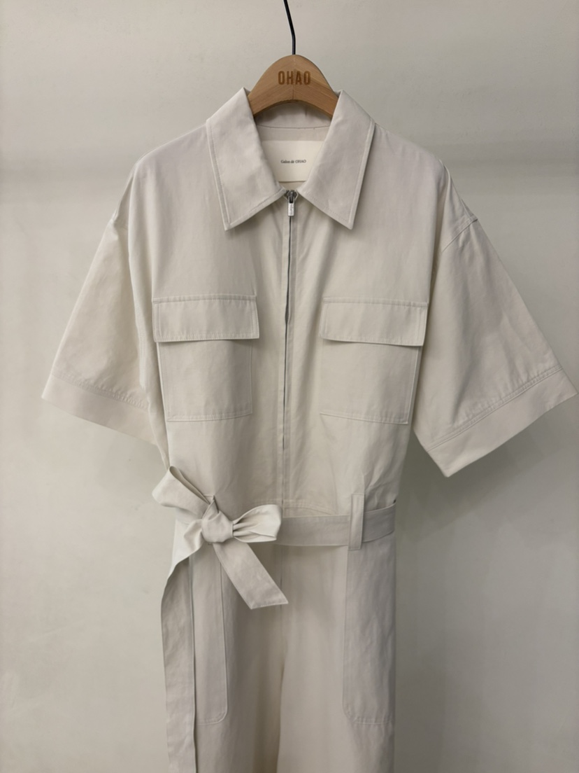 OHAO韓國代購女裝新品26春夏人氣熱賣推薦職業連體褲含腰帶OHAO/HA MONG連體褲