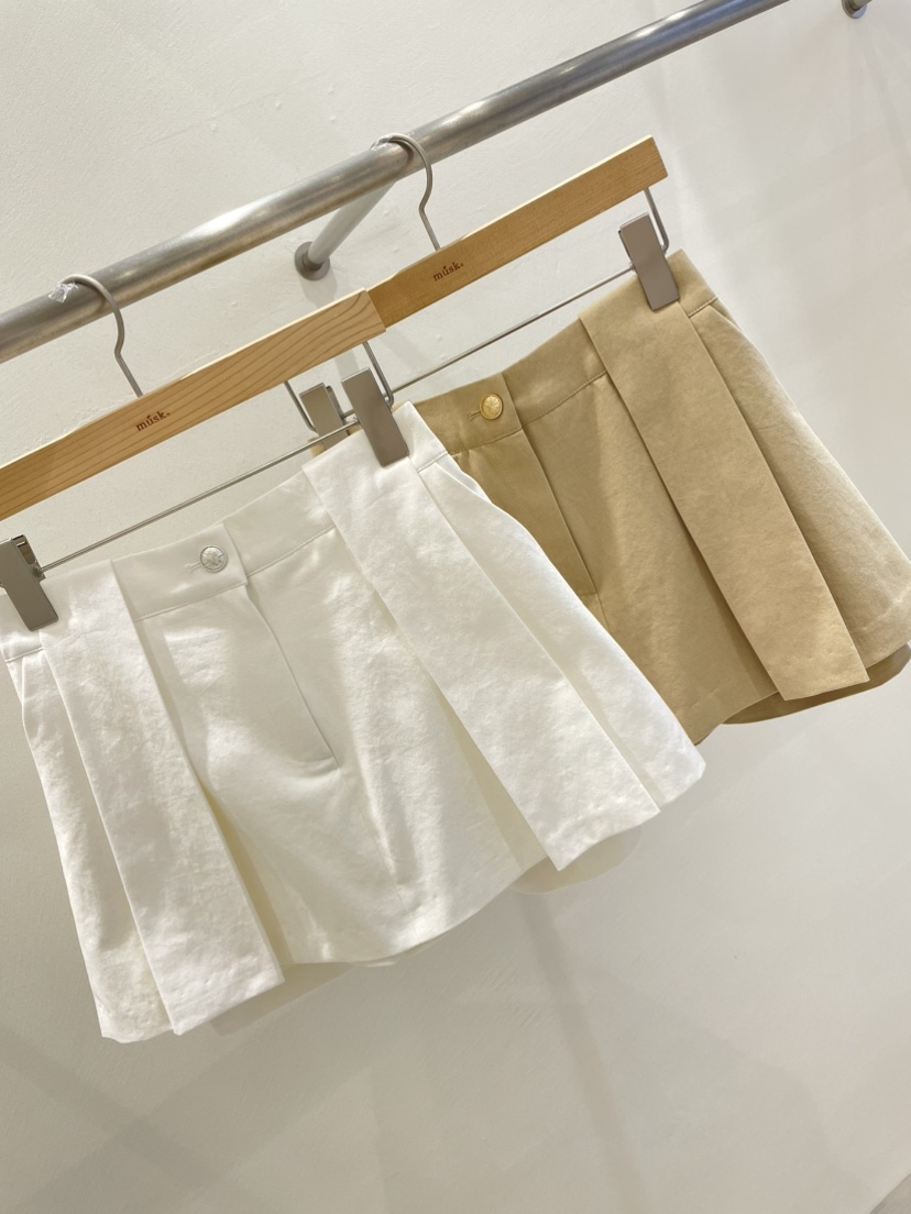 MUSK韓國直郵實拍女士新款人氣26春夏時尚職業休閑推薦裙褲MUSK裙褲