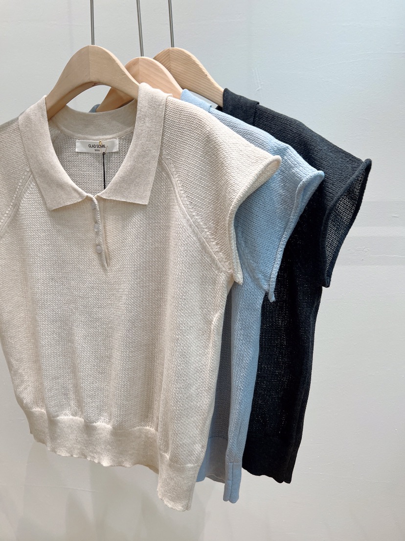 GLAD SOME韓國直郵女裝新品熱賣職業休閑推薦針織衫亞麻GLAD SOME針織衫